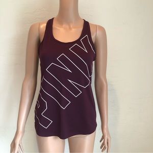 Pink Victoria's Secret's Women's Size S Maroon Activewear Tank-Top Sleeveless
